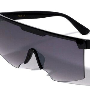 Men Sports Sunglasses Fashion Designer Retro Black‎ Lens Outdoor Driving Rimless